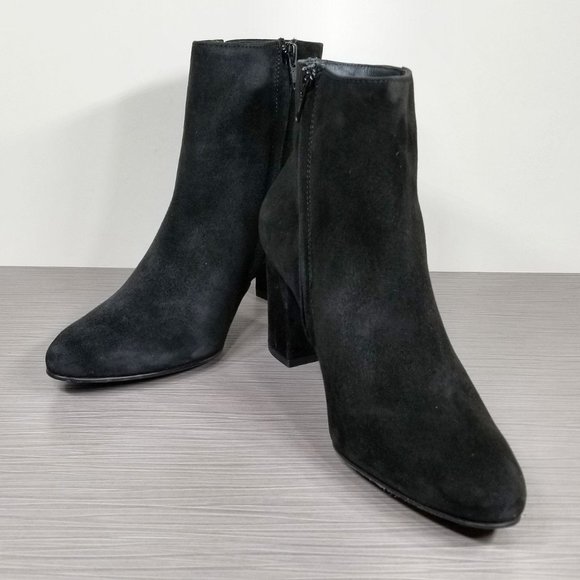 Paul Green Valerie Bootie, Black Suede, Womens Size 6.5 Right, 6 Left Mismatched - Picture 4 of 12